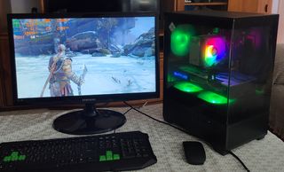 PC Gaming Negro 32GB RX570 Xeon(i7) NVMe PC-218