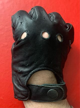 Guantes Piel Negra Talla M