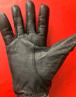 Guantes Piel Negra Talla M