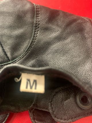 Guantes Piel Negra Talla M