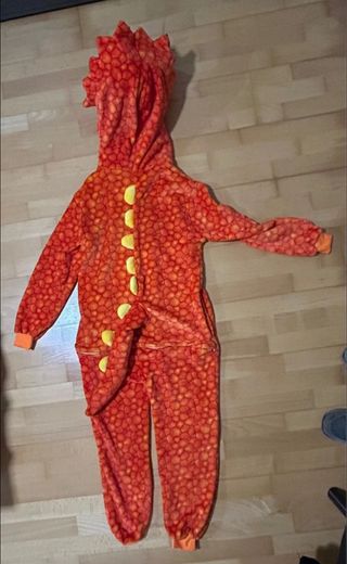 Disfraz Dinosaurio Triceratops Naranja