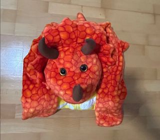 Disfraz Dinosaurio Triceratops Naranja