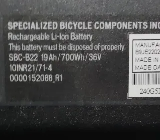 Batería Turbo Levo/kenevo Specialized