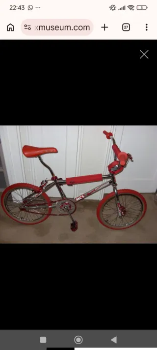 Chasis y horquilla BMX MCS Old School