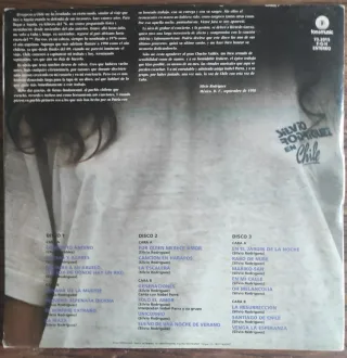 Triple LP Silvio Rodríguez en Chile 1990