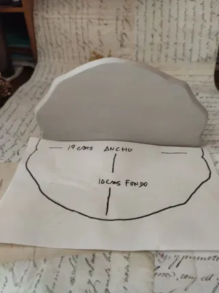 Ménsula-Repisa decorativa dorado y lino