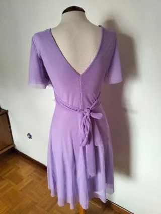 Vestido ceremonia Teria Yabar tul lavanda