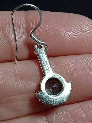 Pendientes Plata Ley topacio mistico