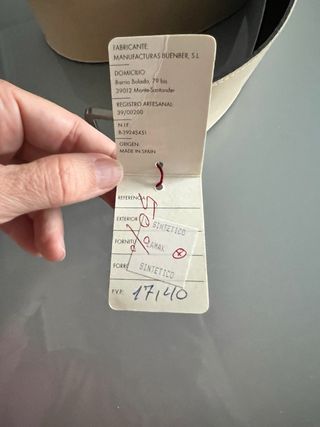 Cinturón ancho BUENBER color crema nuevo