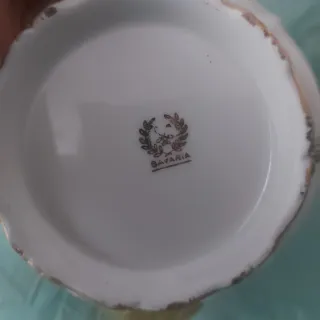 Set Teiera e Zuccheriera Porcellana Oro