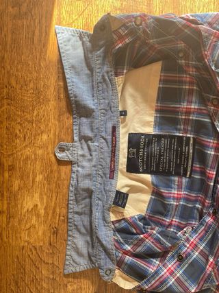 Camisa Scotch & Soda cuadros azul y rojo