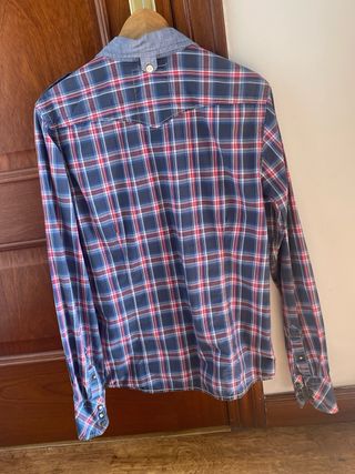 Camisa Scotch & Soda cuadros azul y rojo