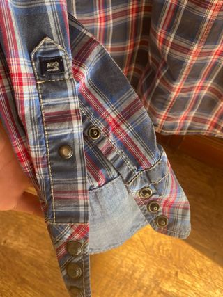 Camisa Scotch & Soda cuadros azul y rojo