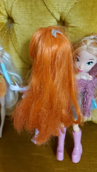 Lotto 3 Bambole Winx con Borsa