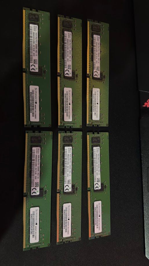 Kit 6x16GB SK hynix DDR4 3200 ECC RDIMM