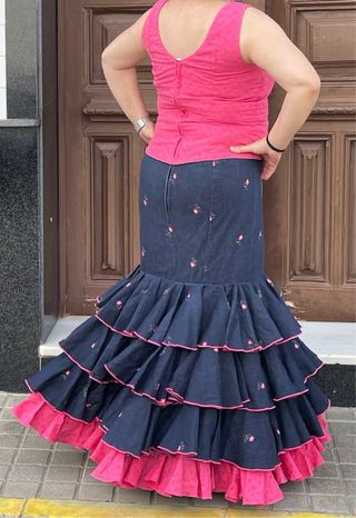 Traje de Flamenca Talla 40/42 dos piezas