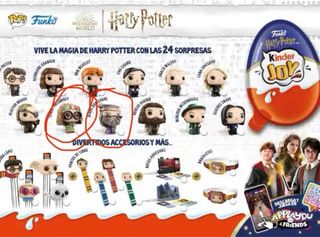 Figuras Harry Potter funko pop kinder sorpresa