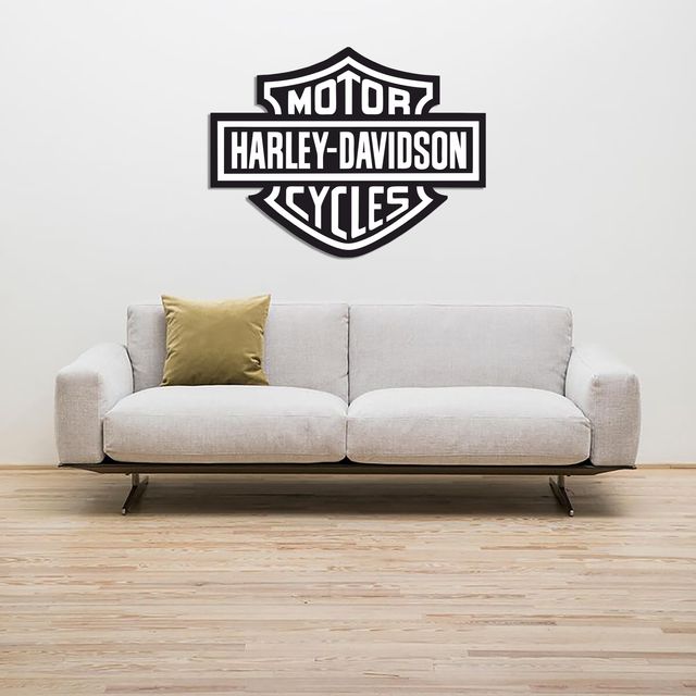 Cuadro Harley Davidson 80x60 Doble Capa