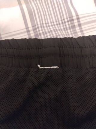 Pantalón corto deportivo Silver negro vintage