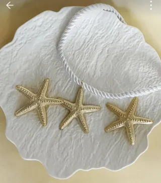 Conjunto collar y pendientes estrella de mar