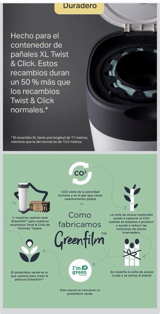 Contenedor de pañales