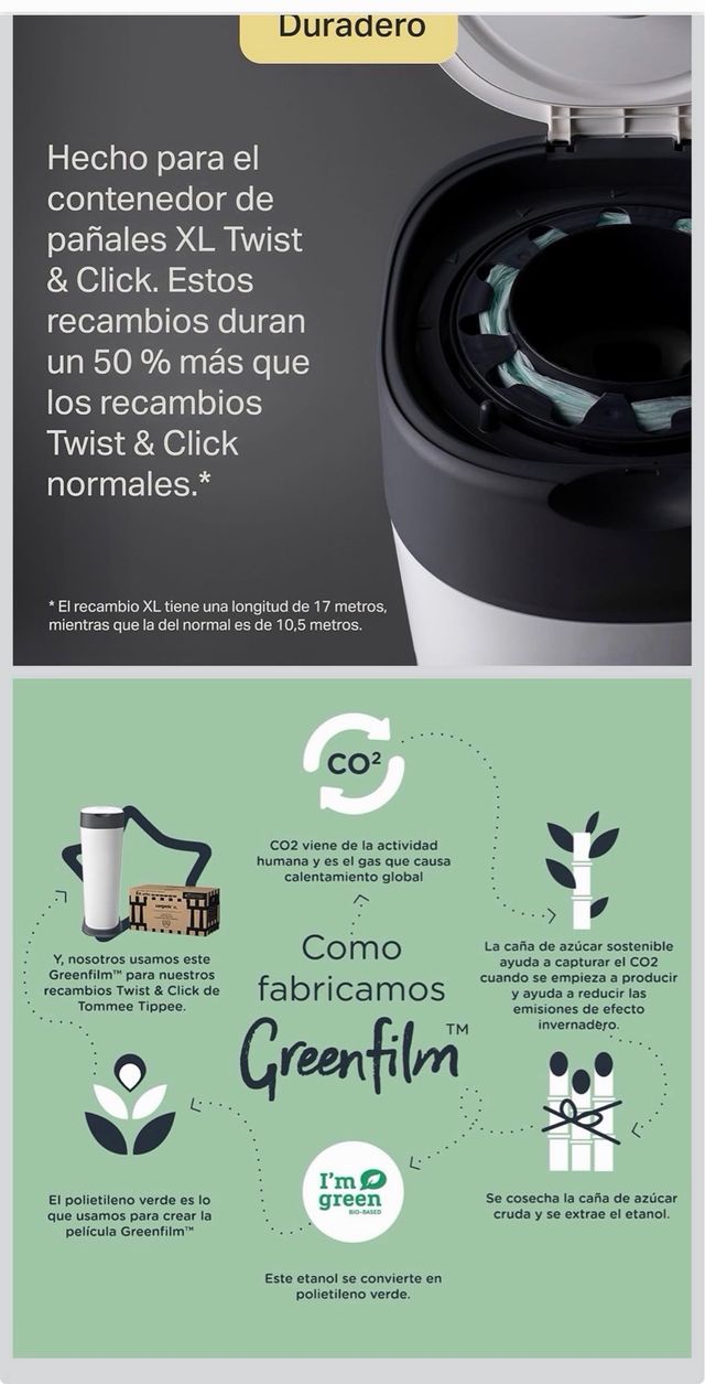 Contenedor de pañales