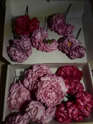 Flores Flamenca pintadas a mano