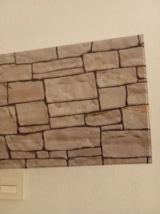 Placa decorativa pared efecto piedra