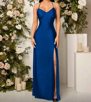 Vestido de fiesta azul talla M
