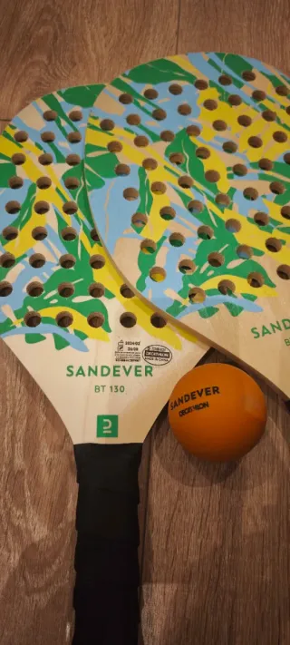 Palas de playa + pelota