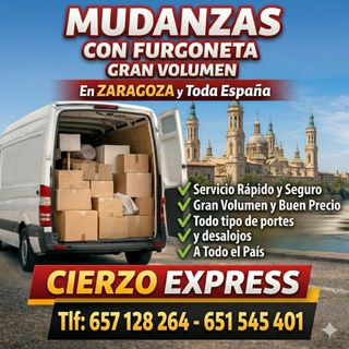 Mudanzas y Portes CIERZO EXPRESS en Zaragoza