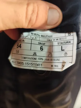 Cappotto Trench Marina Militare Italiana NEW 54 XL