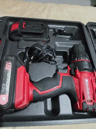 Taladro a batería Einhell 18V con maletín