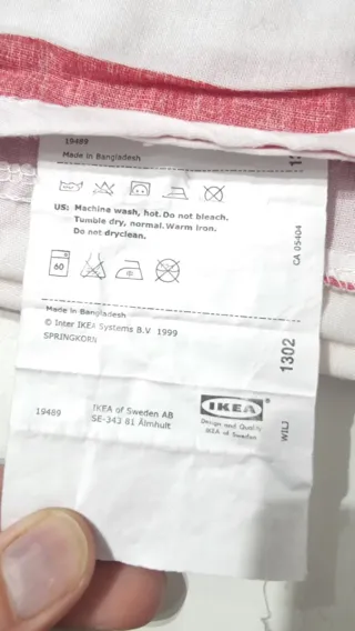 Funda Nórdica Rayas Rojas y Blancas de Ikea