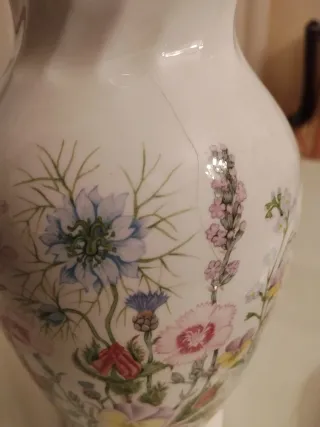 Jarrón Aynsley porcelana flores