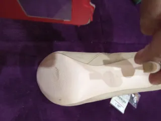 Botines Talla 38 Beige/Blanco