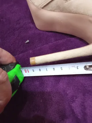 Botines Talla 38 Beige/Blanco