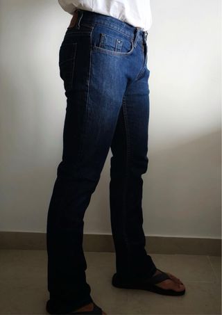 Pantalón vaquero Zara azul