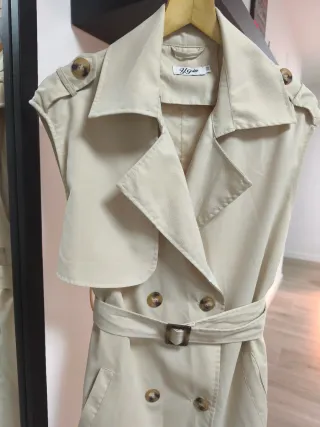 Gabardina clásica larga