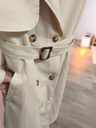 Gabardina clásica larga