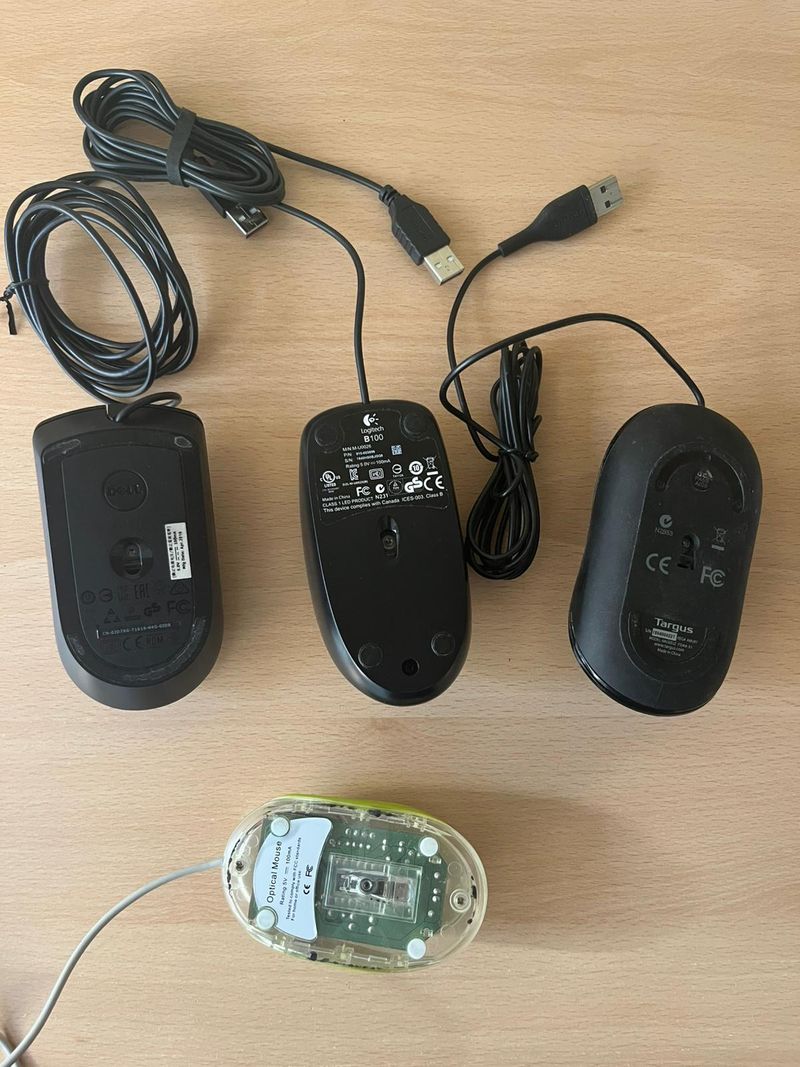 Lote 3 ratones (Dell, Logitech, Targus) + 1 regalo afbeelding 4