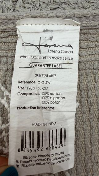 Alfombra infantil estrellas gris, Lorena Canals