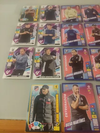 Colección cromos Adrenalyn Entrenadores LaLiga