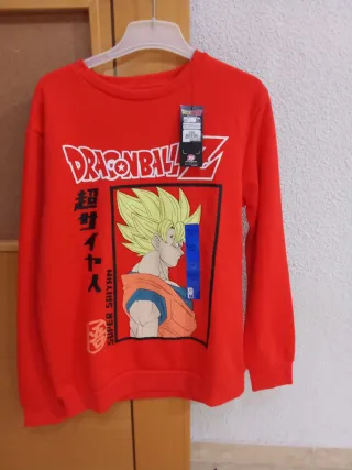 Sudadera Dragon Ball Super Saiyan Niño talla 13 añ