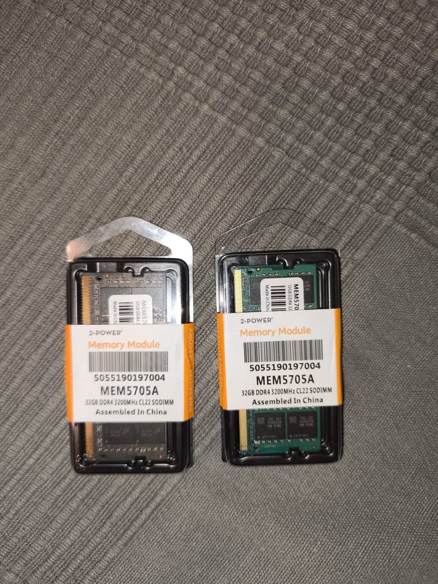 2x 32GB DDR4 SODIMM RAM
