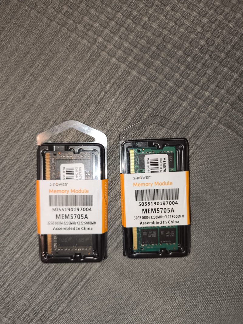 2x 32GB DDR4 SODIMM RAM