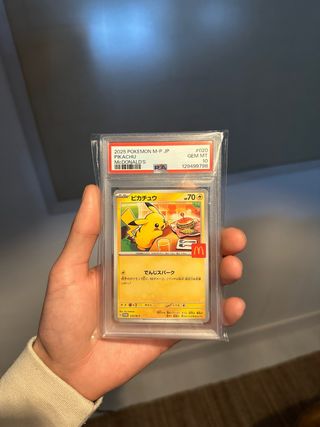 Carta Pokémon Pikachu McDonalds