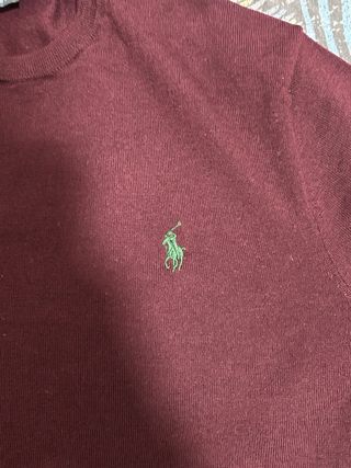 Jersey Polo Ralph Lauren XS Burdeos Slim Fit
