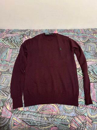 Jersey Polo Ralph Lauren XS Burdeos Slim Fit