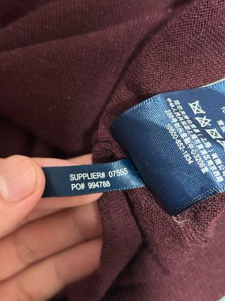 Jersey Polo Ralph Lauren XS Burdeos Slim Fit